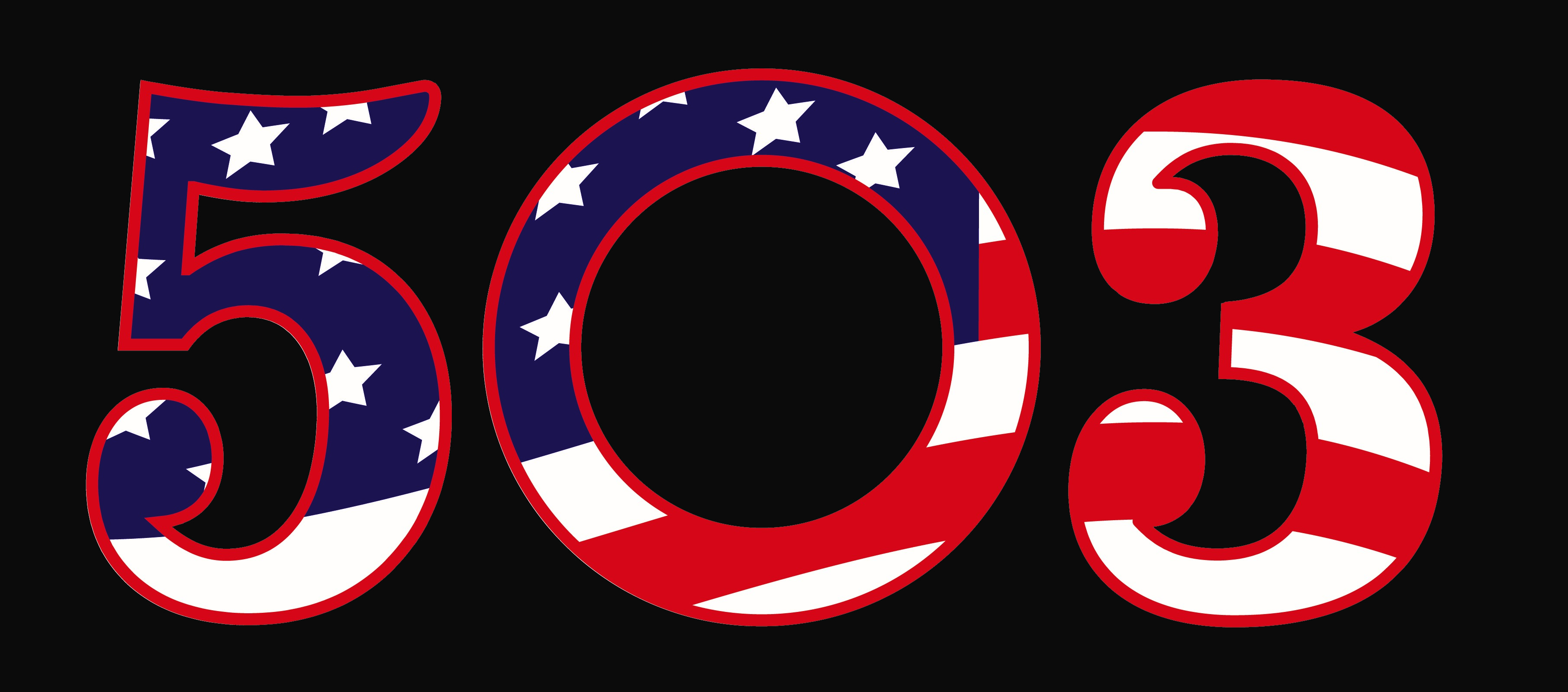 503 America Logo Softball